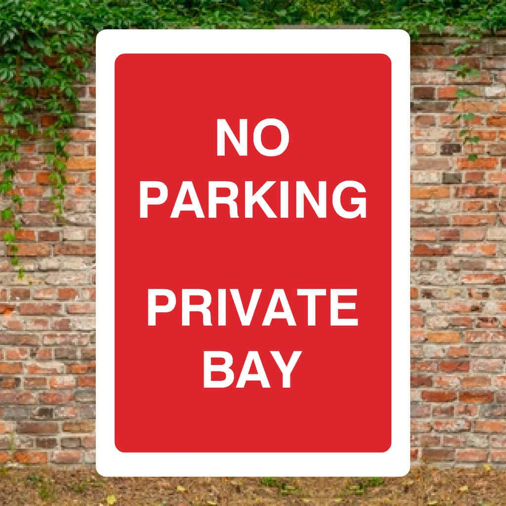 No Parking Private Bay Sign - The Sign Shed