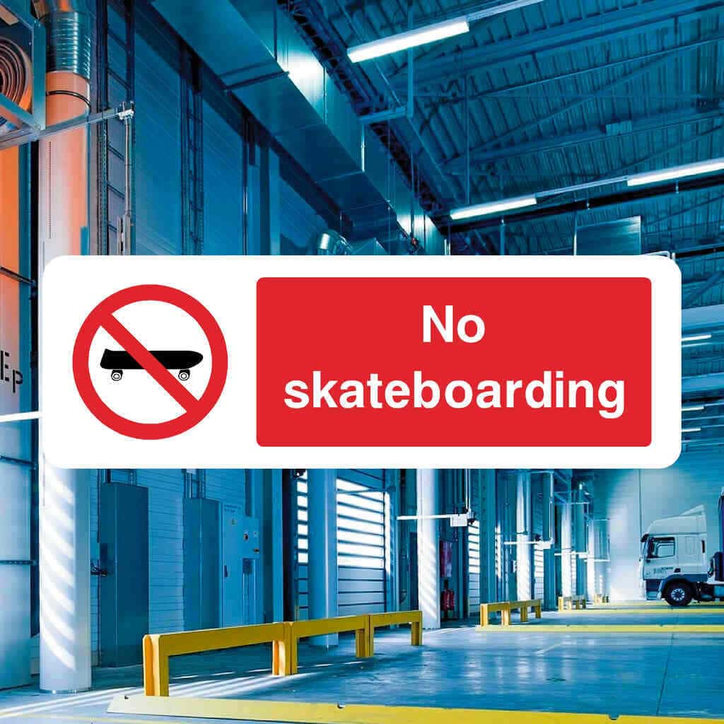 No Skateboarding Sign - The Sign Shed