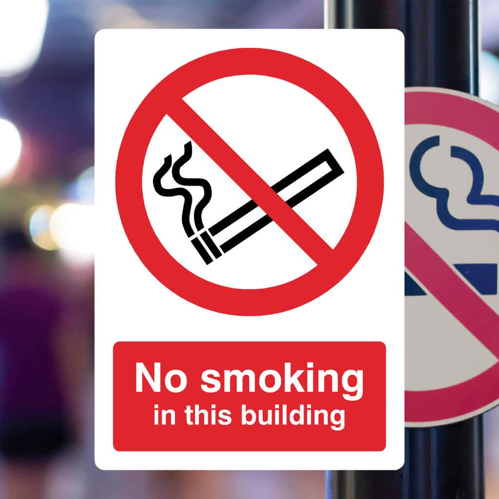 No Smoking In This Building Sign - The Sign Shed