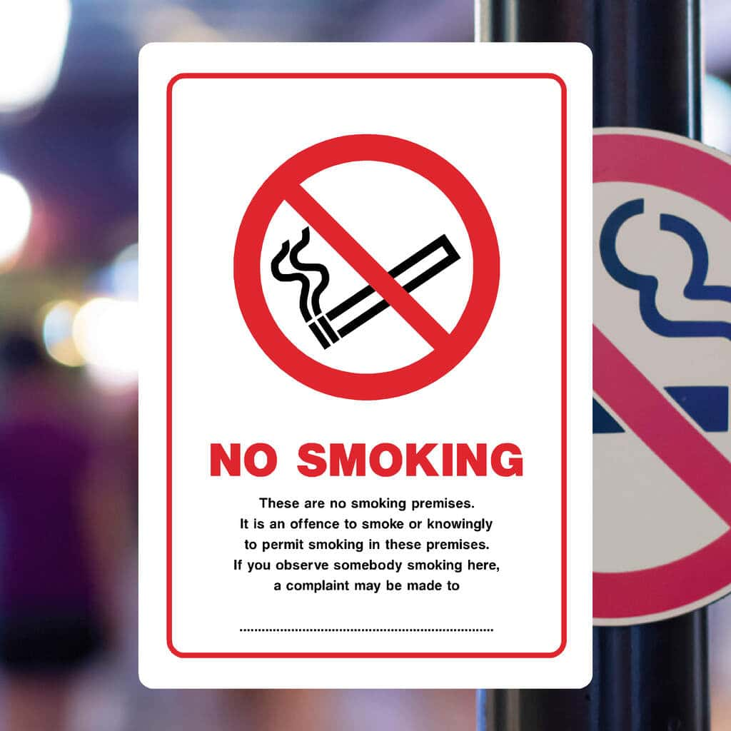 No Smoking It Is An Offence To Smoke Sign - The Sign Shed