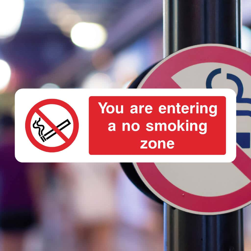 No Smoking Zone Sign - The Sign Shed