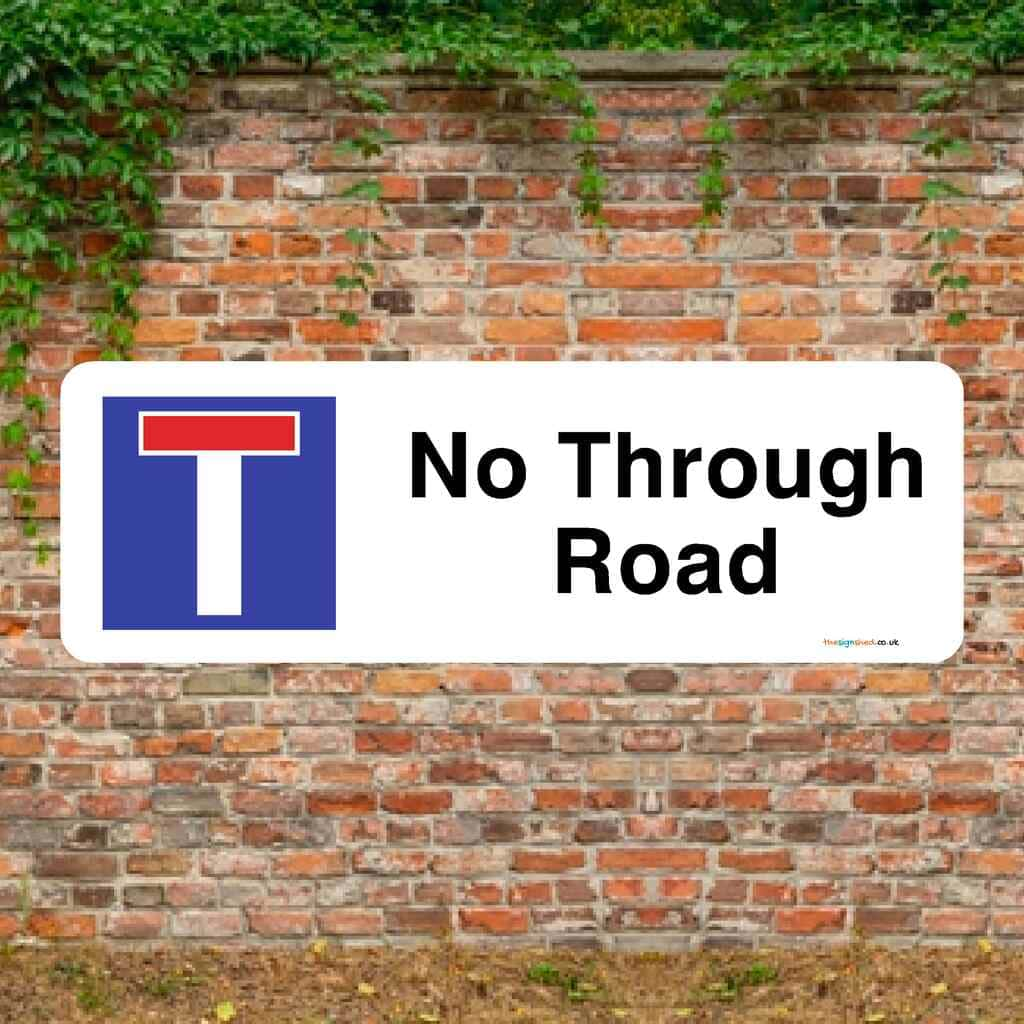 No Through Road Landscape Sign - The Sign Shed