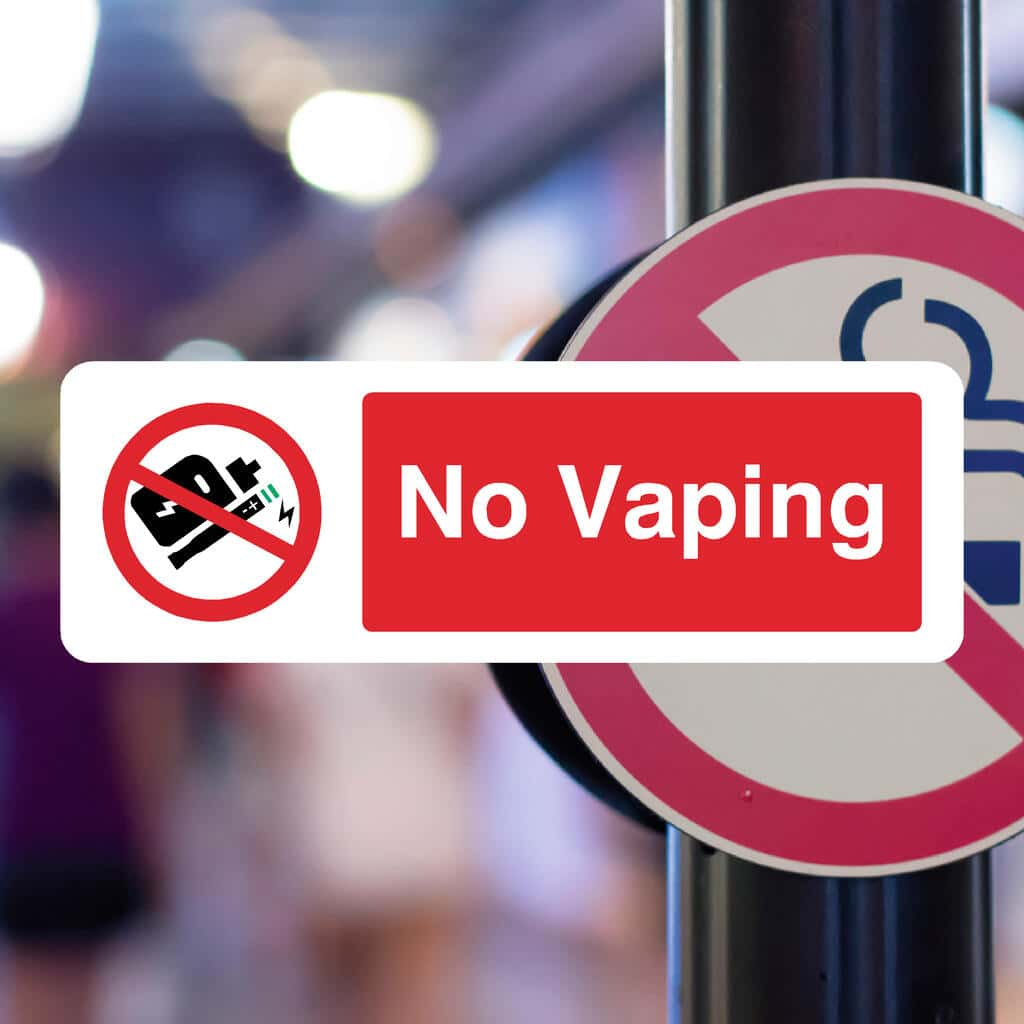 No Vaping Sign - The Sign Shed