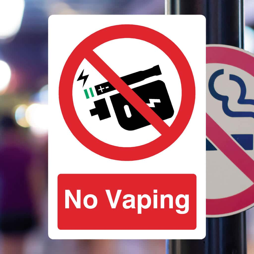 No Vaping Sign - The Sign Shed