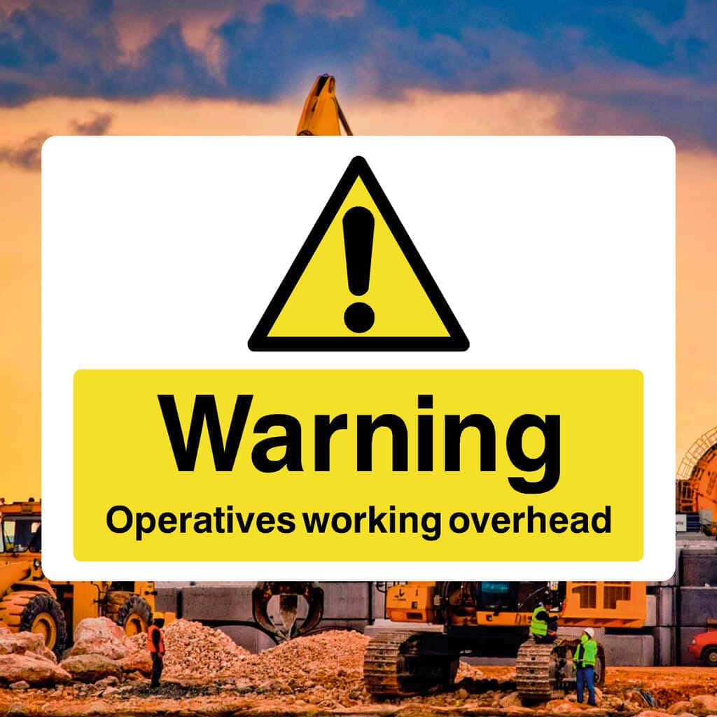 Operatives Working Overhead Sign - The Sign Shed