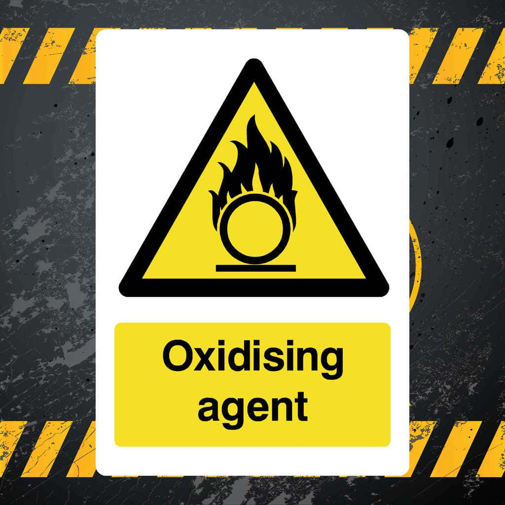 Oxidising Agent Sign - The Sign Shed