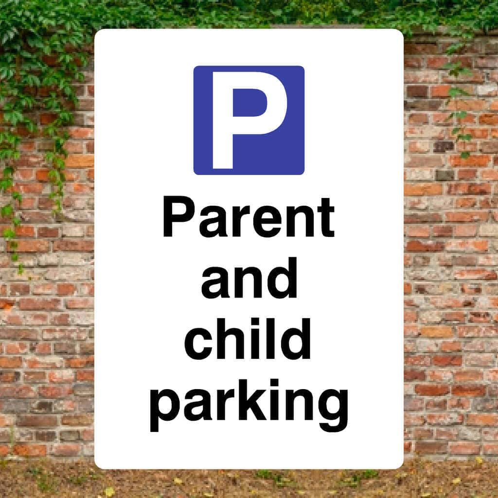 Parent And Child Parking P Sign - The Sign Shed