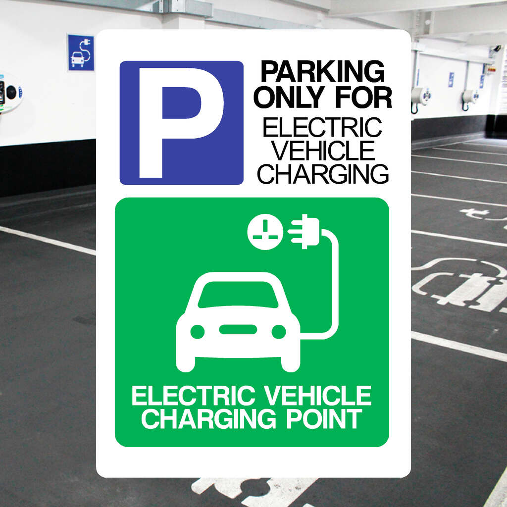 Parking Only For Electric Vehicle EV Charging Sign - The Sign Shed