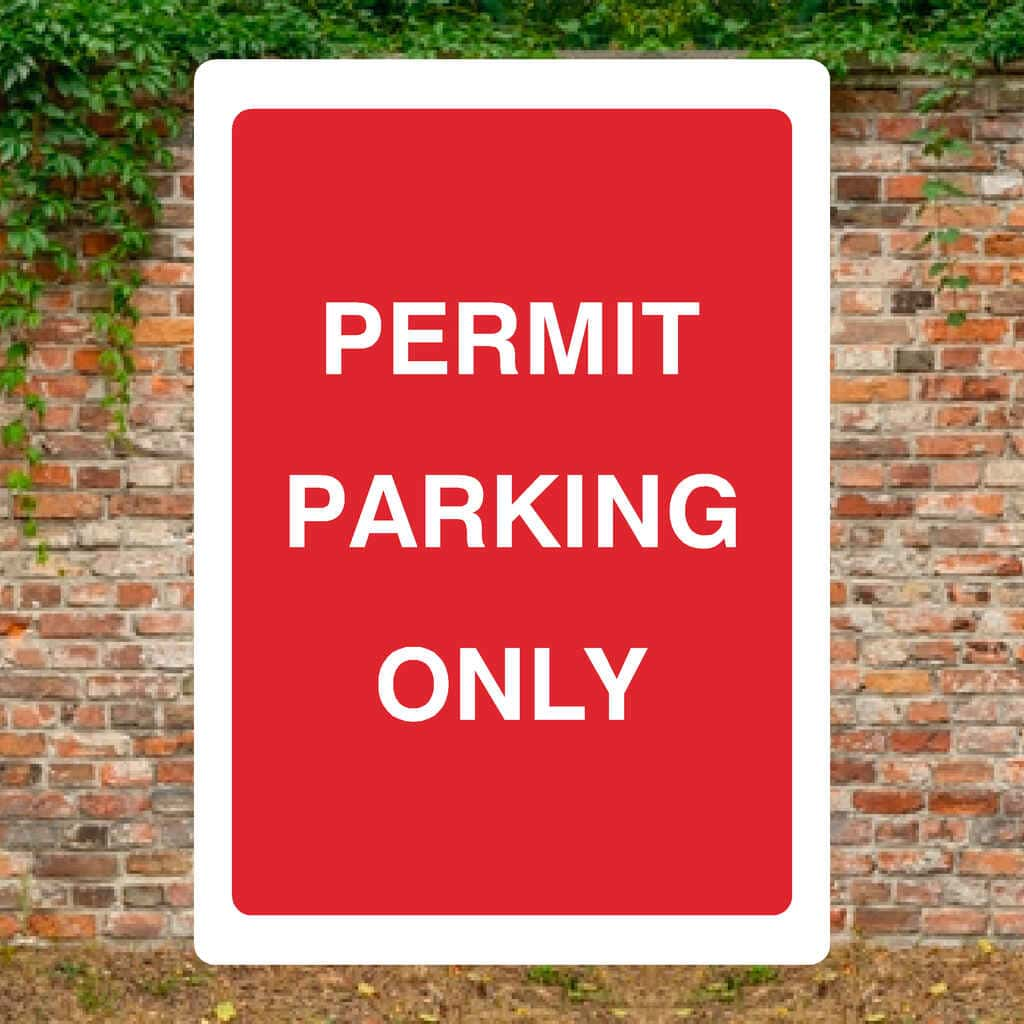 Permit Parking Only Sign - The Sign Shed