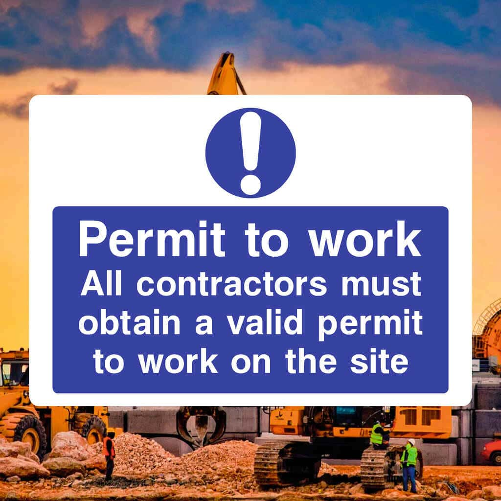 Permit To Work Sign - The Sign Shed