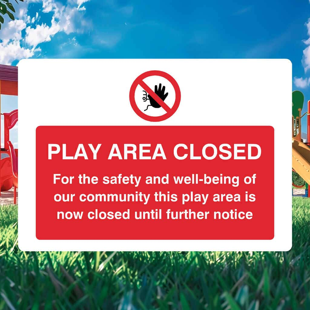 Play Area Closed Sign - The Sign Shed