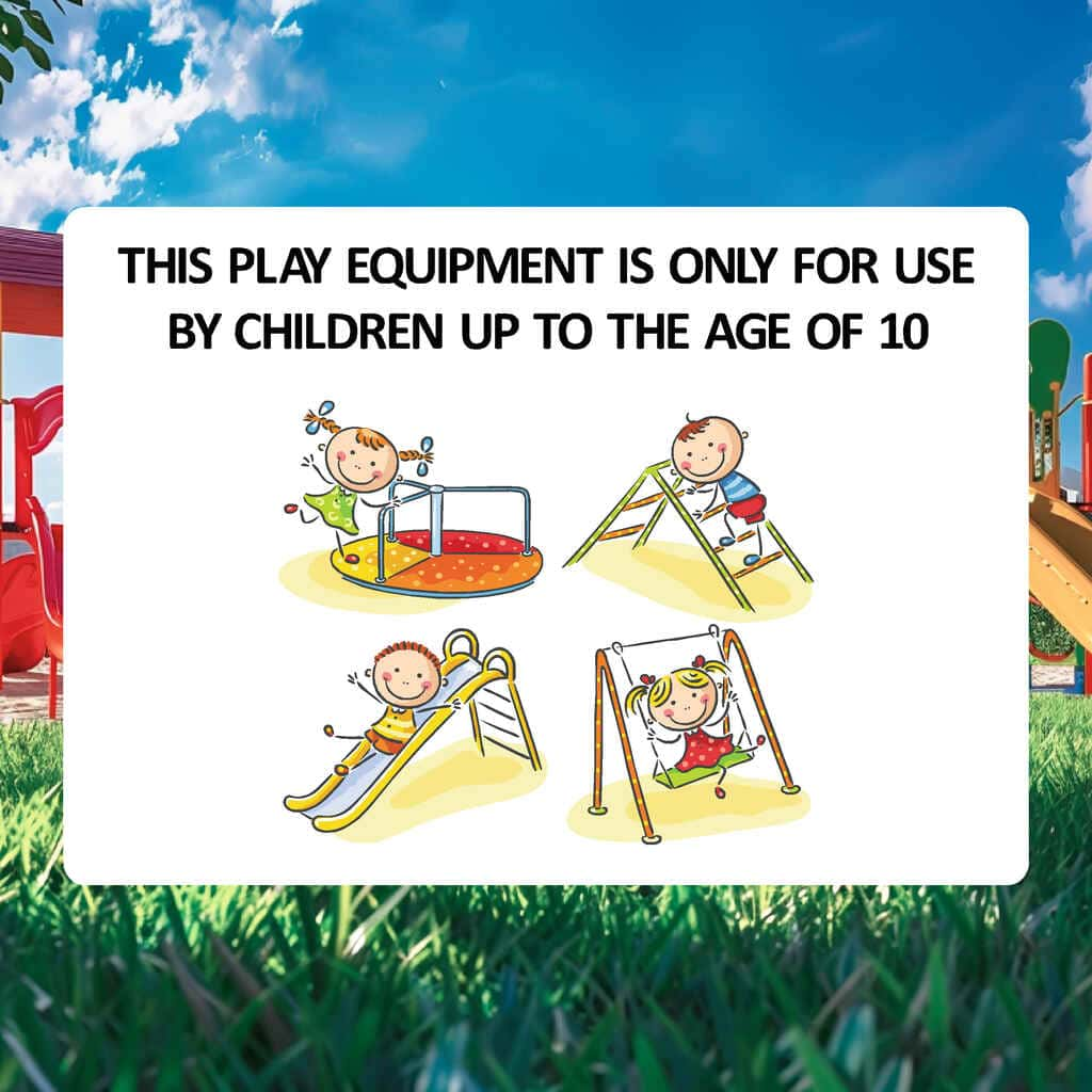 Play Equipment Rules Sign - The Sign Shed