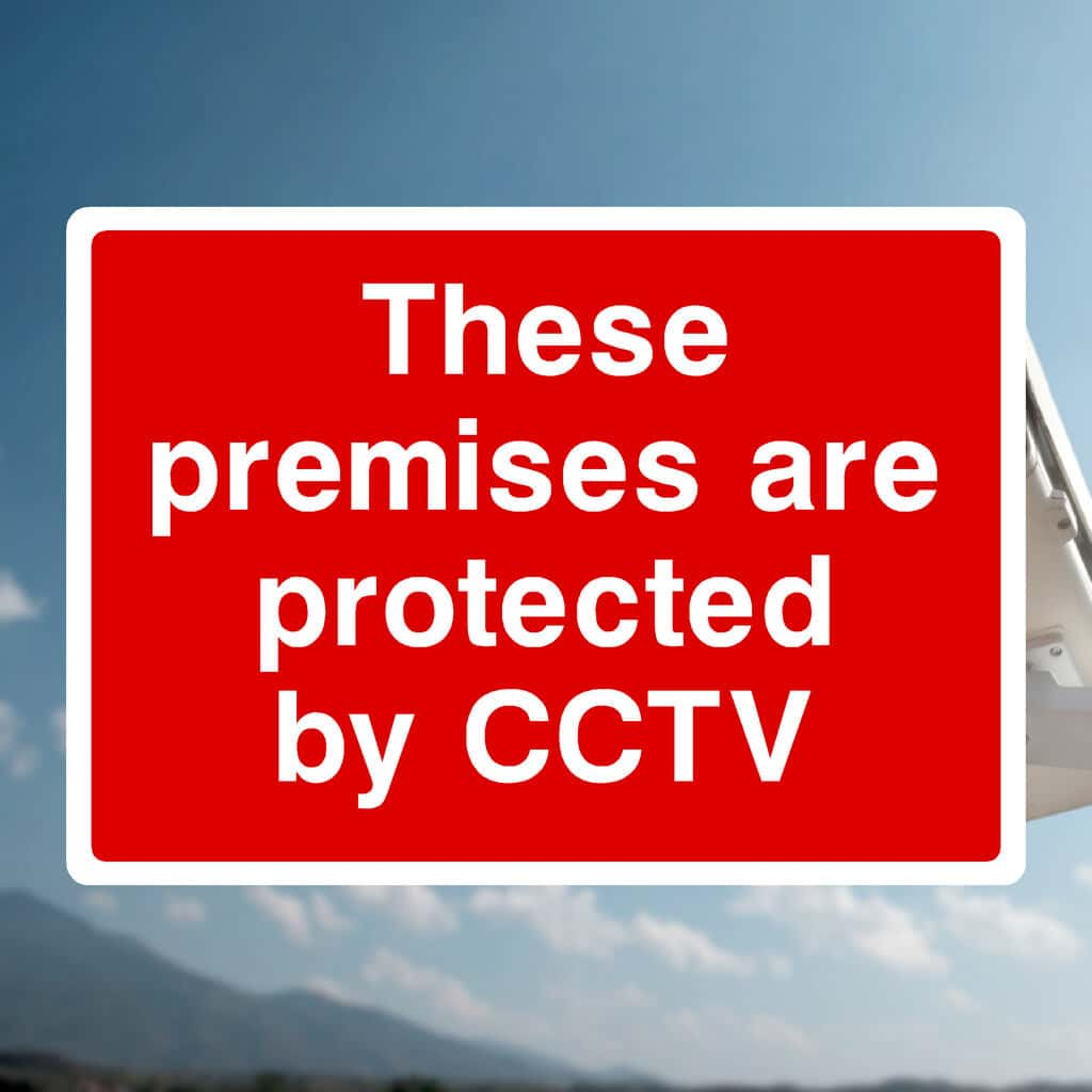 Premises Are Protected By CCTV Sign - The Sign Shed