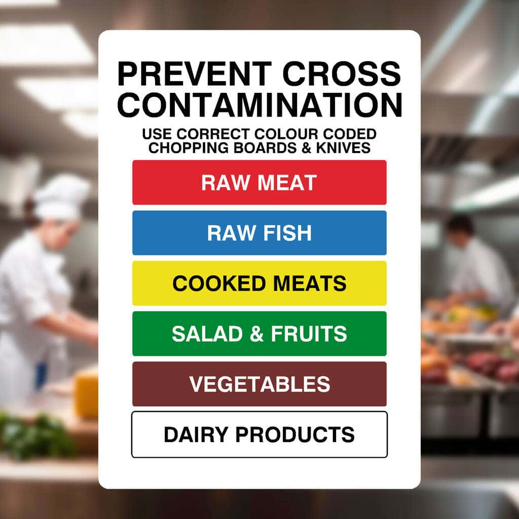 Prevent Cross Contamination Sign - The Sign Shed