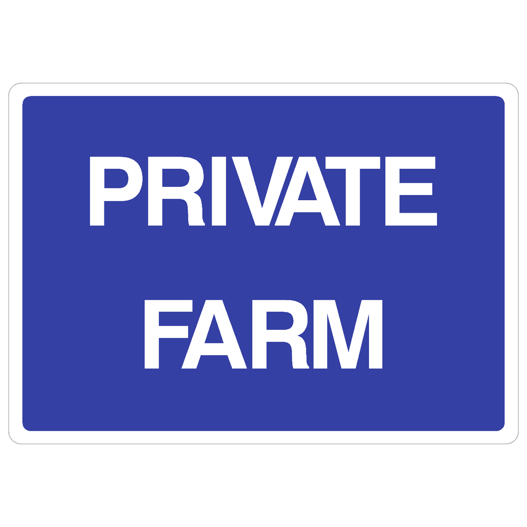 Private Farm Sign - The Sign Shed