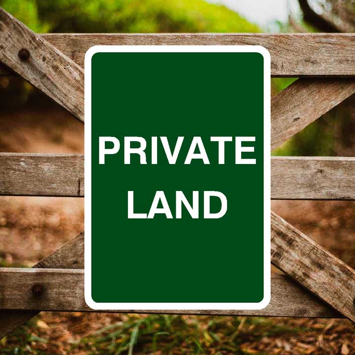 Private Land Portrait - The Sign Shed