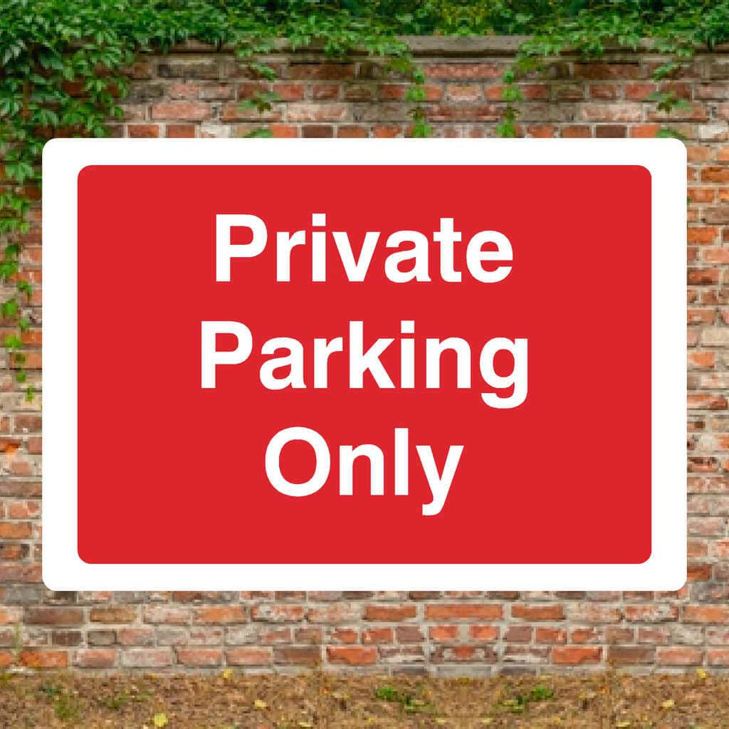 Private Parking Only Sign - The Sign Shed