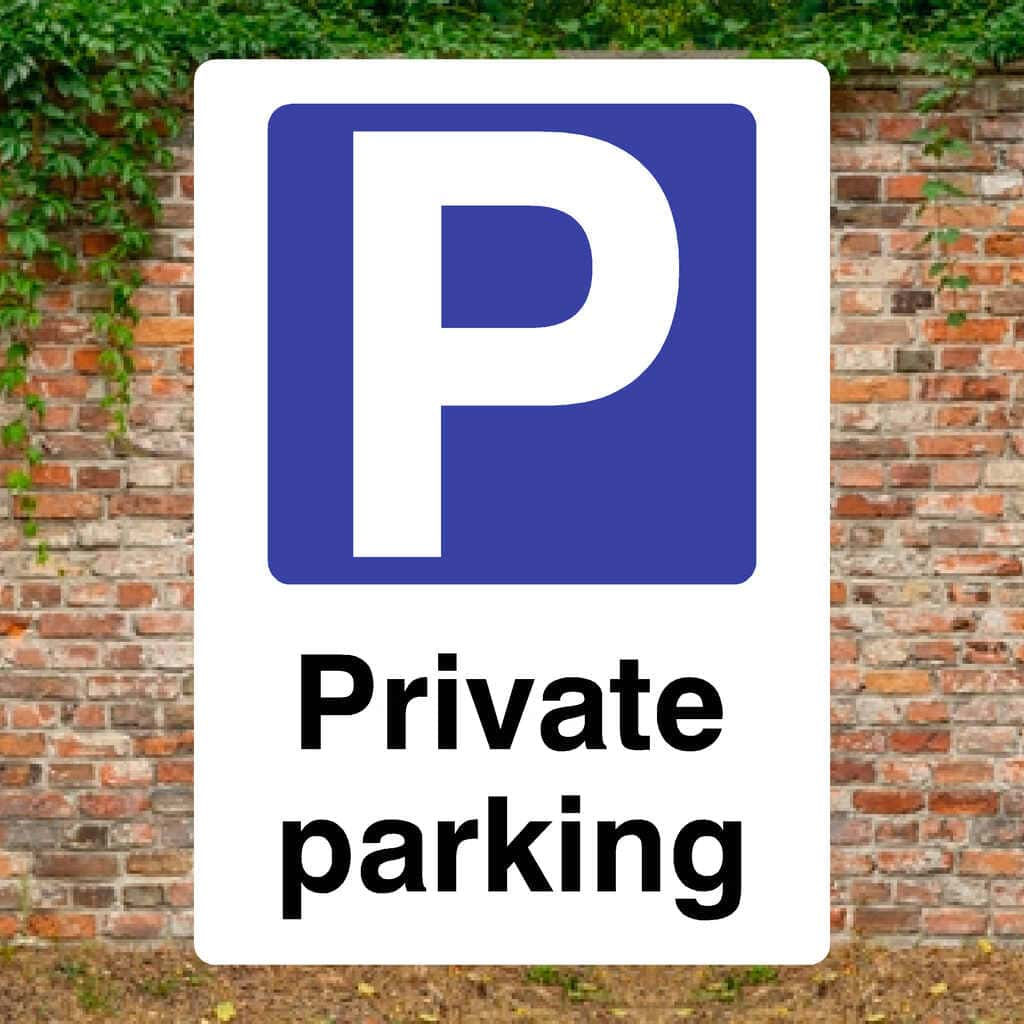 Private Parking P Sign - The Sign Shed