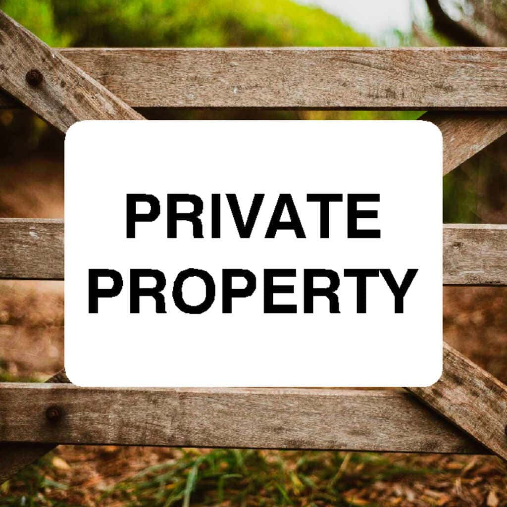 Private Property Sign - The Sign Shed