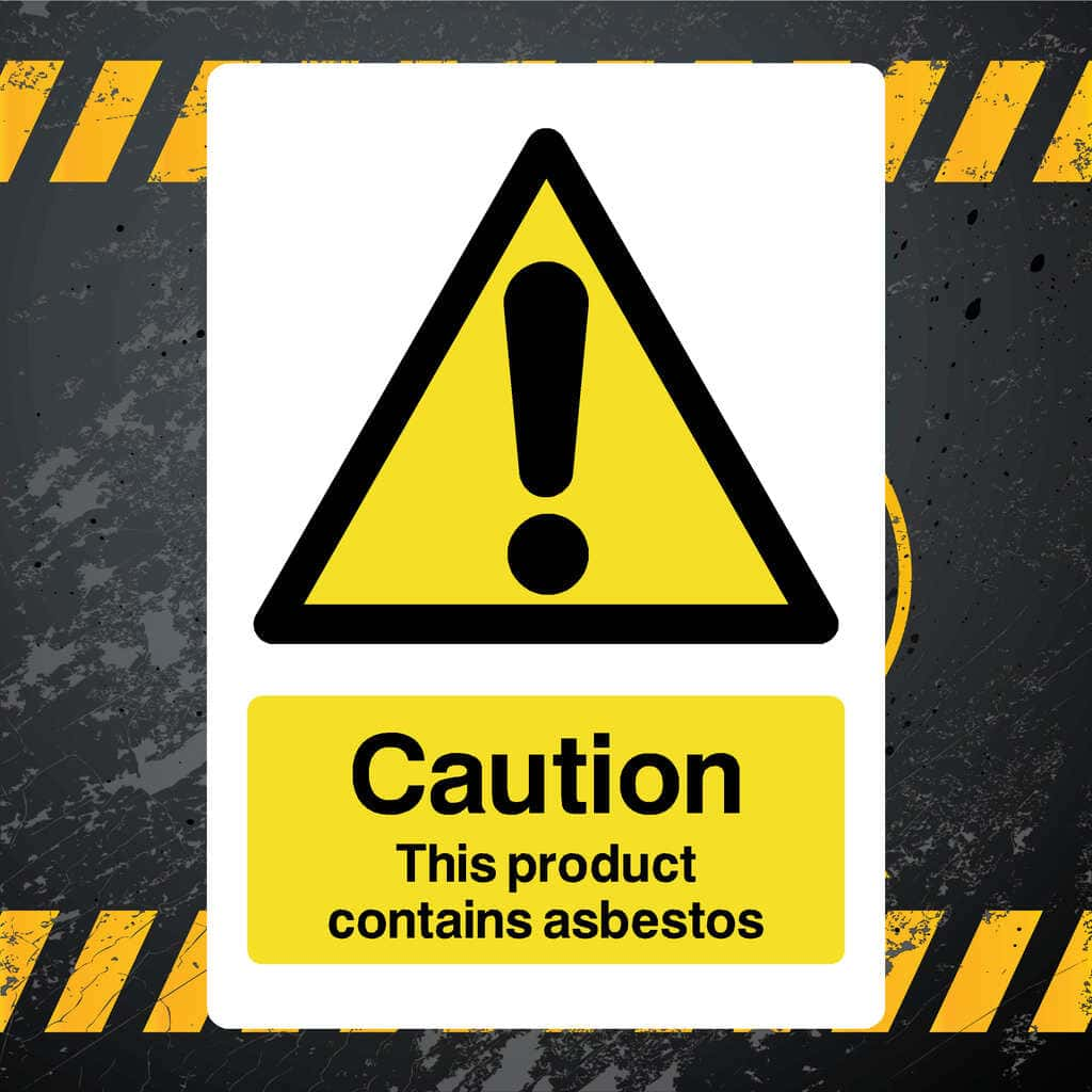 Product Contains Asbestos Sign - The Sign Shed