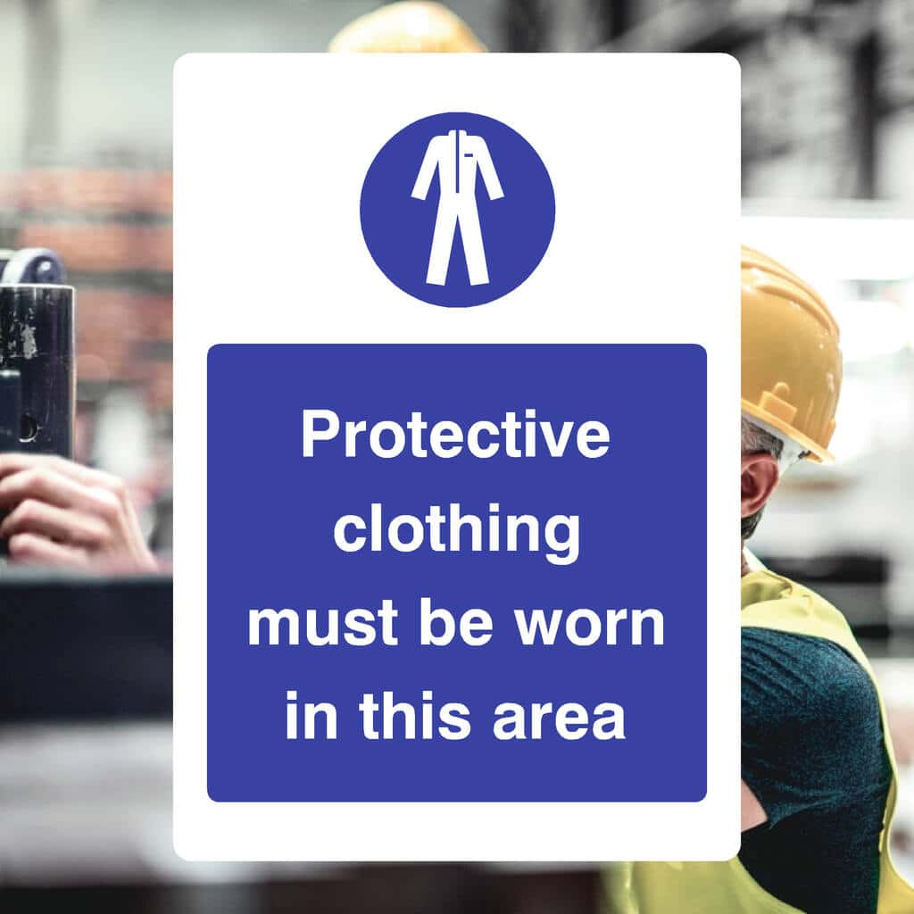 Protective Clothing Must Be Worn In This Area Sign - The Sign Shed