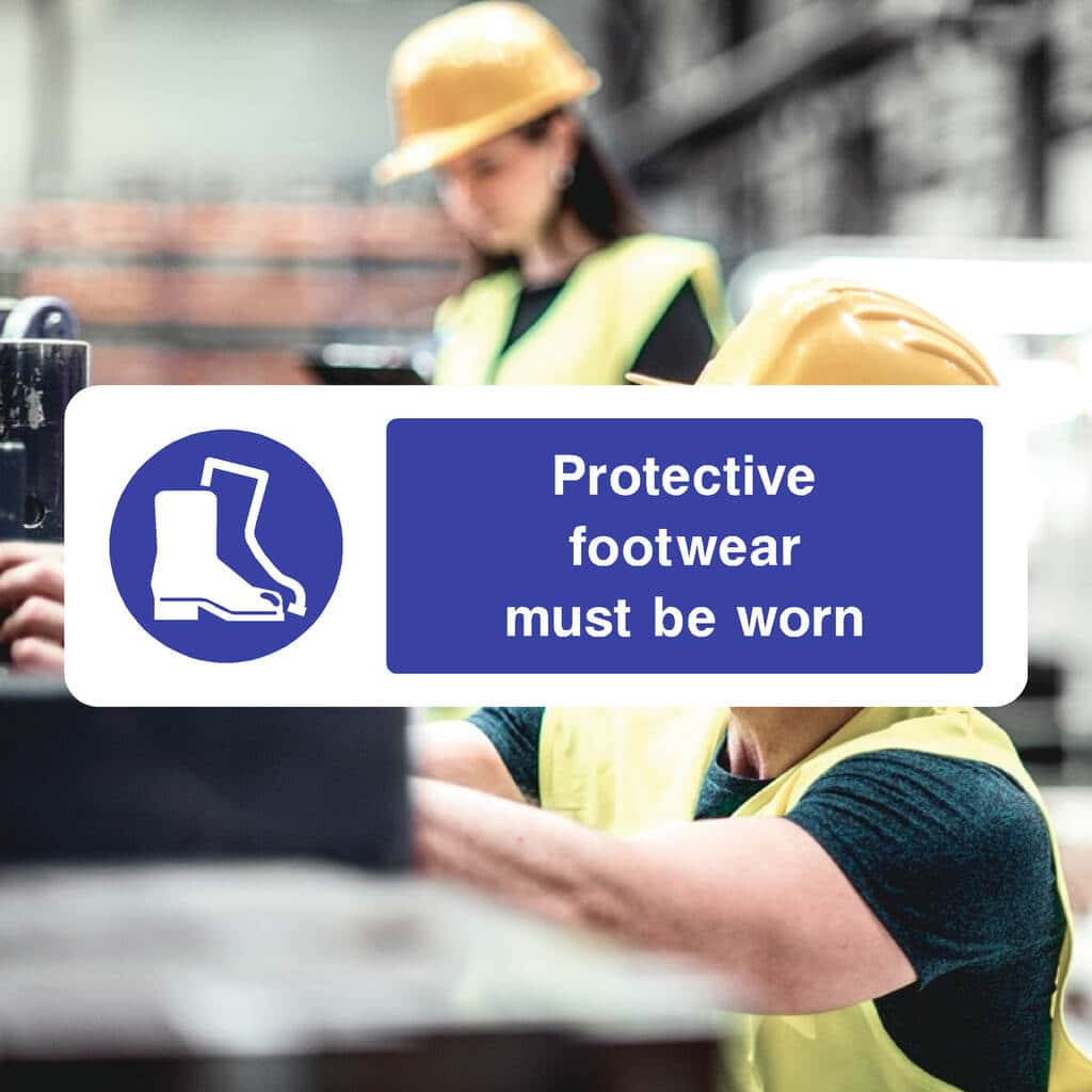 Protective Footwear Must Be Worn Sign - The Sign Shed