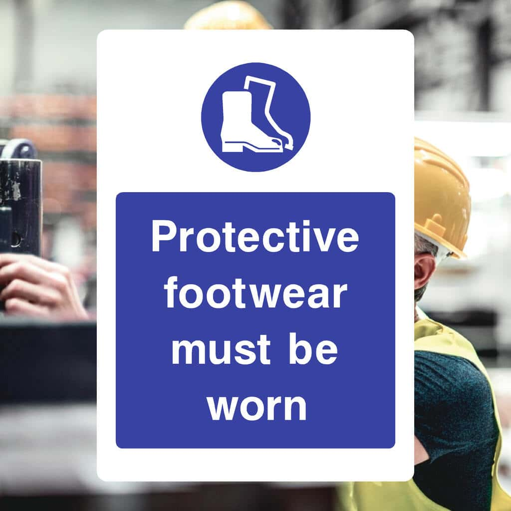 Protective Footwear Must Be Worn Sign - The Sign Shed