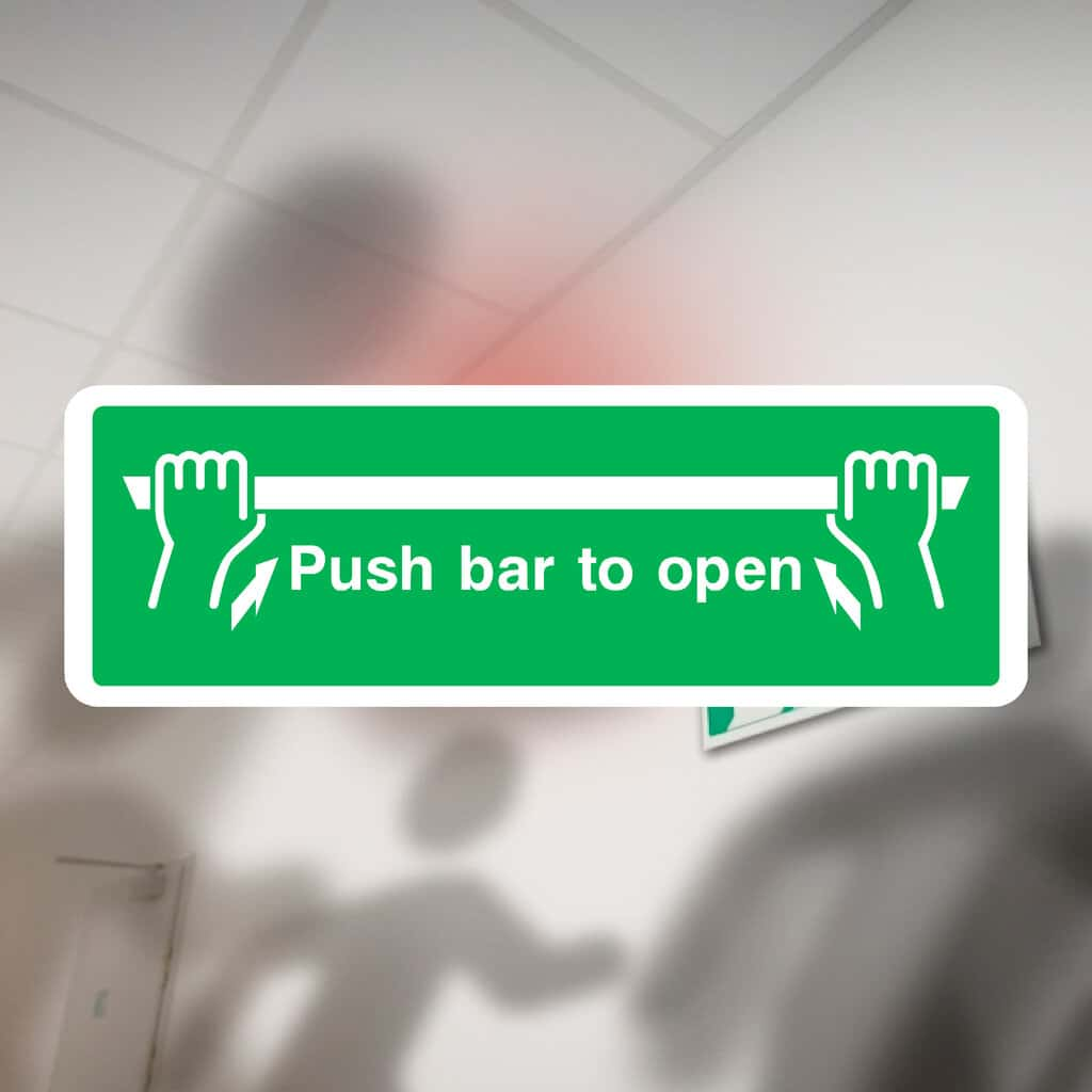 Push Bar To Open Sign - The Sign Shed