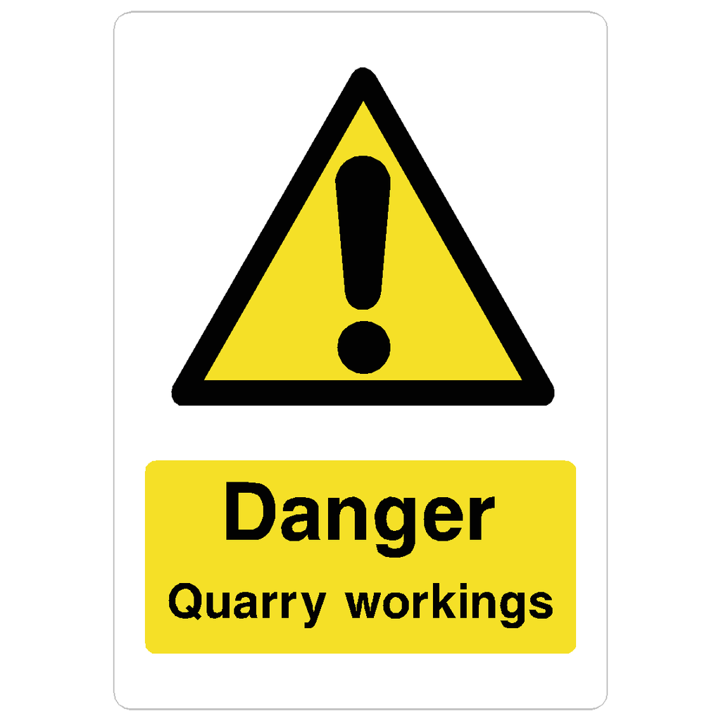 Quarry Workings Sign - The Sign Shed