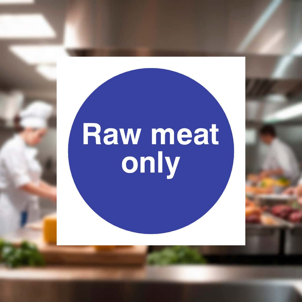 Raw Meat Only Sign - The Sign Shed