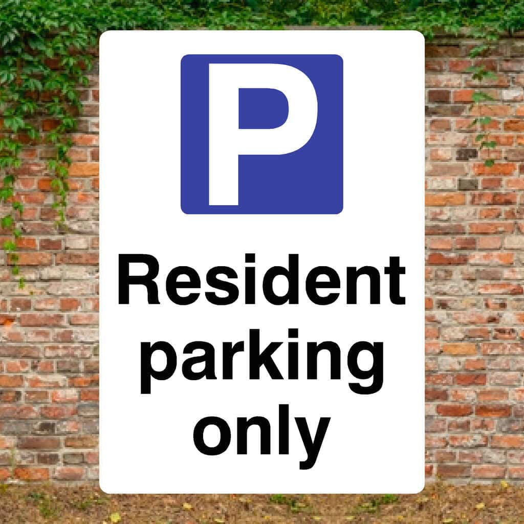 Resident Parking P Sign - The Sign Shed