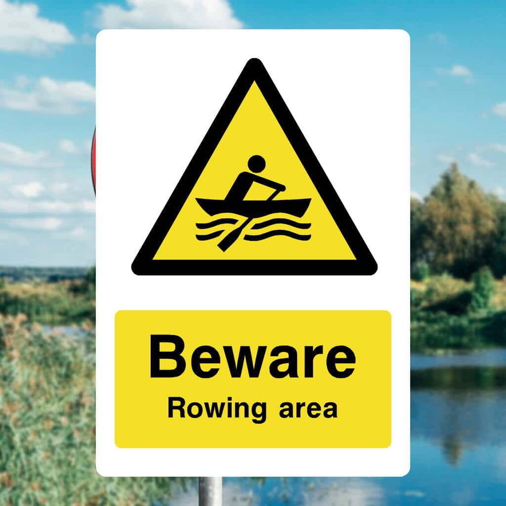 Rowing Area Sign - The Sign Shed