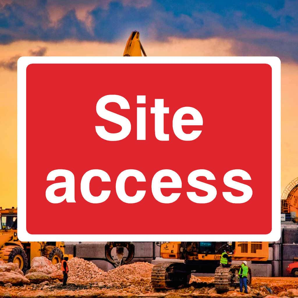 Site Access Sign - The Sign Shed