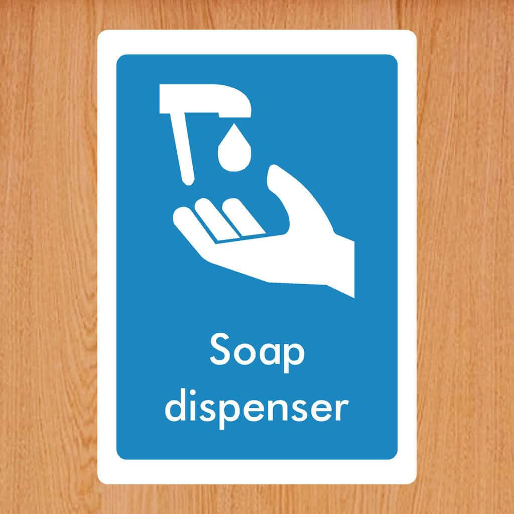 Soap Dispenser Sign - The Sign Shed