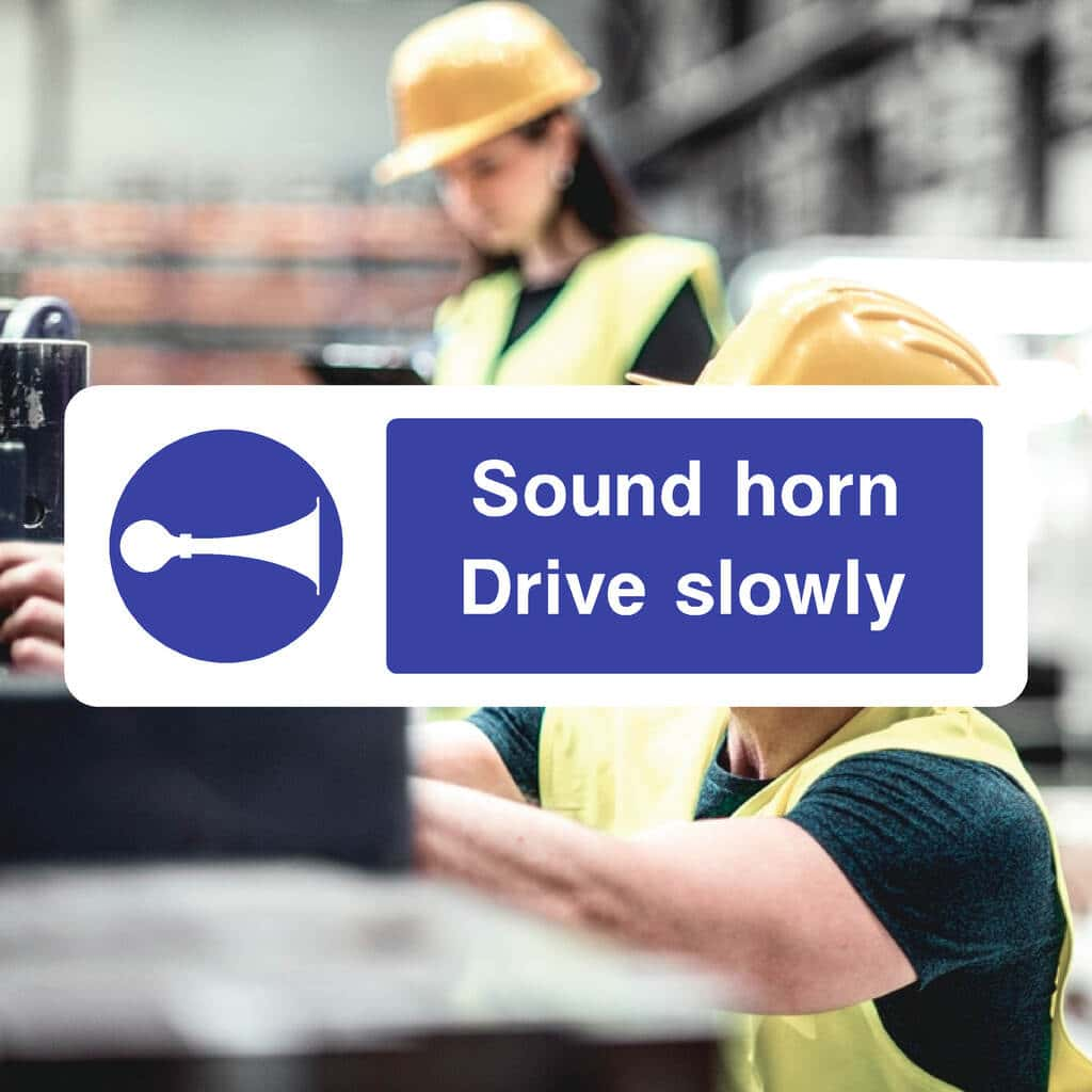 Sound Horn Drive Slowly Sign - The Sign Shed