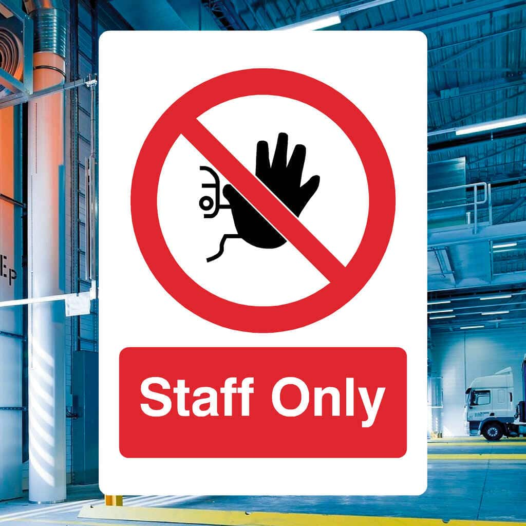 Staff Only Sign - The Sign Shed