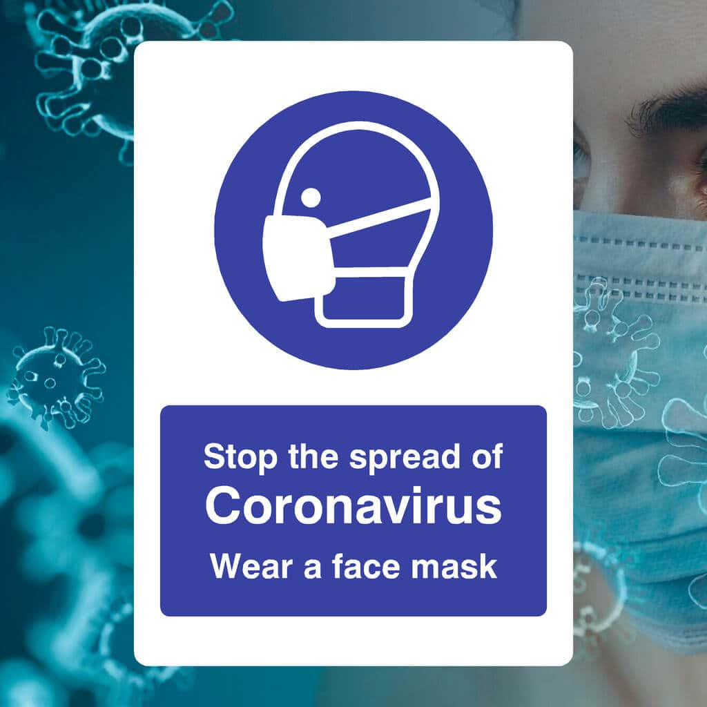 Stop The Spread Of Virus Wear A Face Mask Sign - The Sign Shed