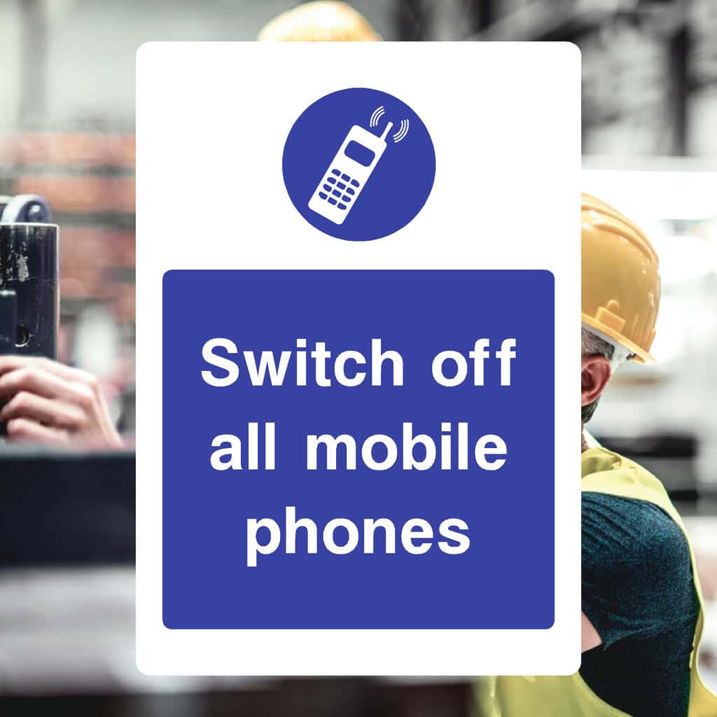 Switch Off All Mobile Phones Sign | Portrait - The Sign Shed