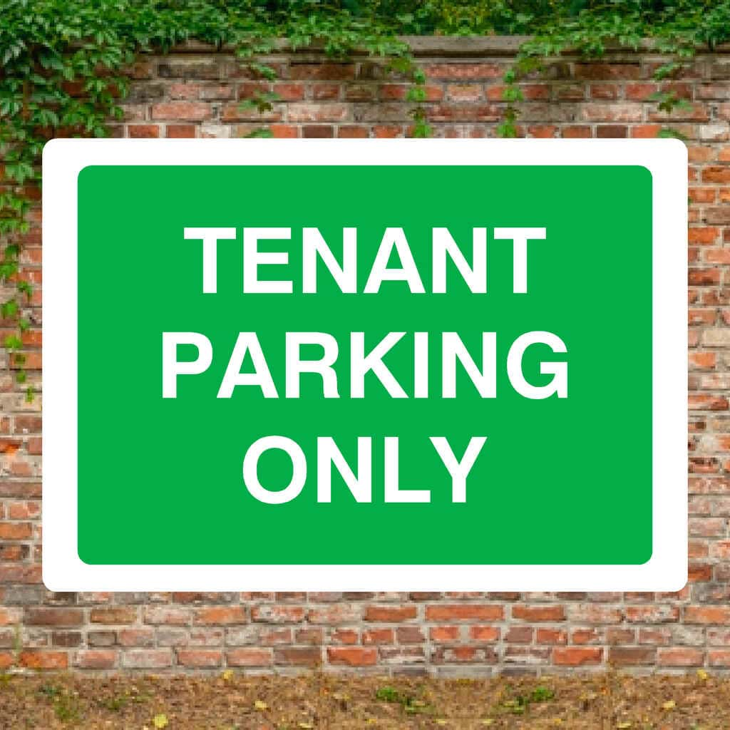 Tenant Parking Only Sign - The Sign Shed