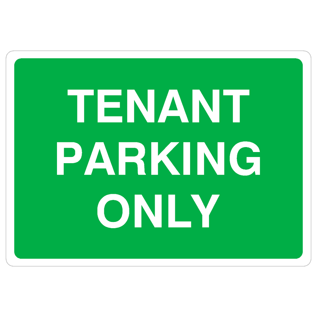 Tenant Parking Only Sign - The Sign Shed