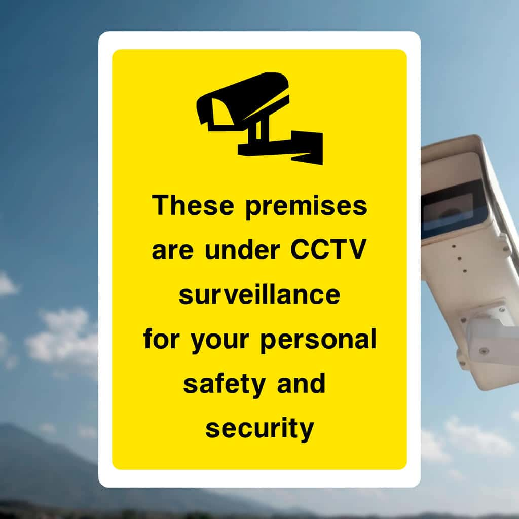 These Premises Are Under CCTV Surveillance Sign - The Sign Shed