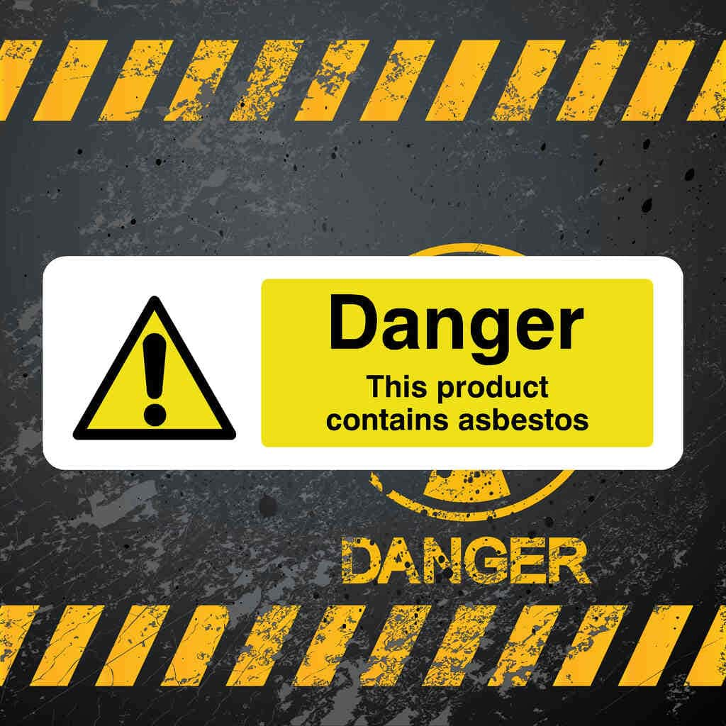 This Product Contains Asbestos Sign - The Sign Shed