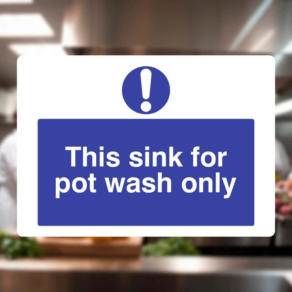 This Sink For Pot Wash Only Sign - The Sign Shed