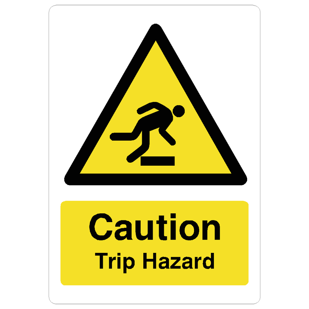 Trip Hazard Sign Portrait - The Sign Shed