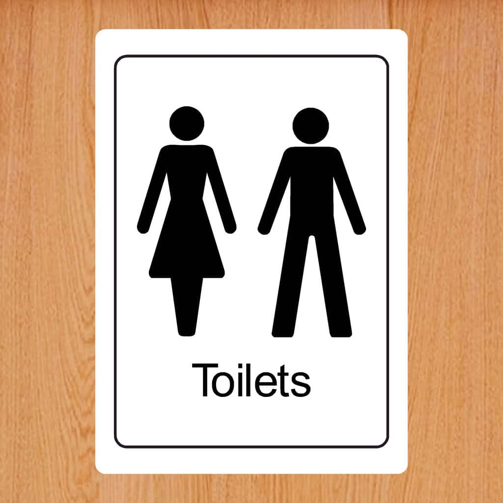 Unisex Standard Toilets Sign - The Sign Shed