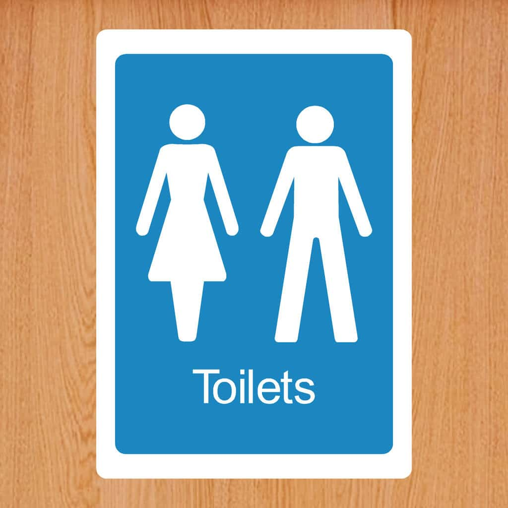 Unisex Toilet Sign - The Sign Shed