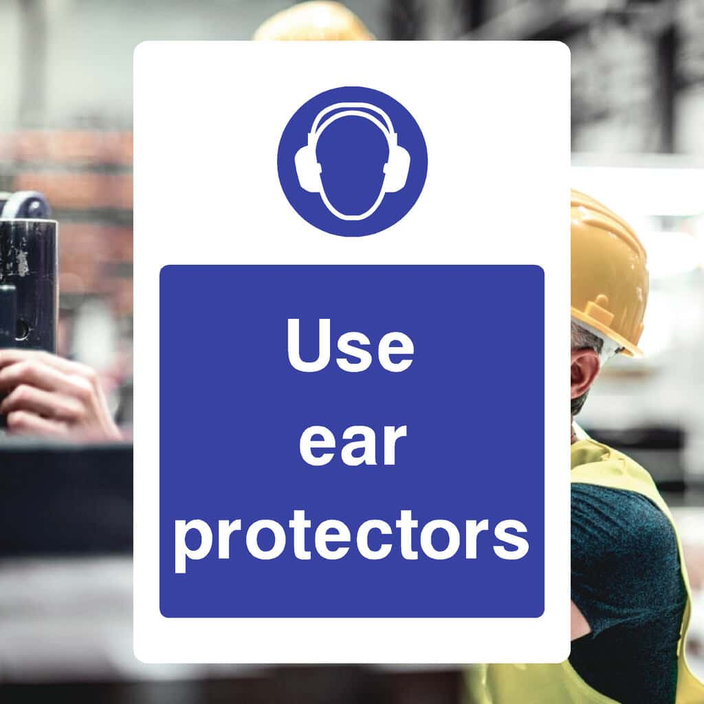 Use Ear Protectors PPE Sign - The Sign Shed