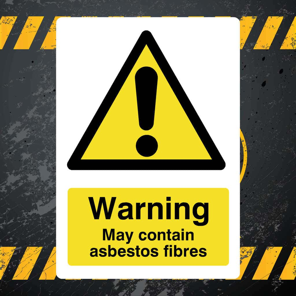 Warning May Contain Asbestos Fibres Sign - The Sign Shed