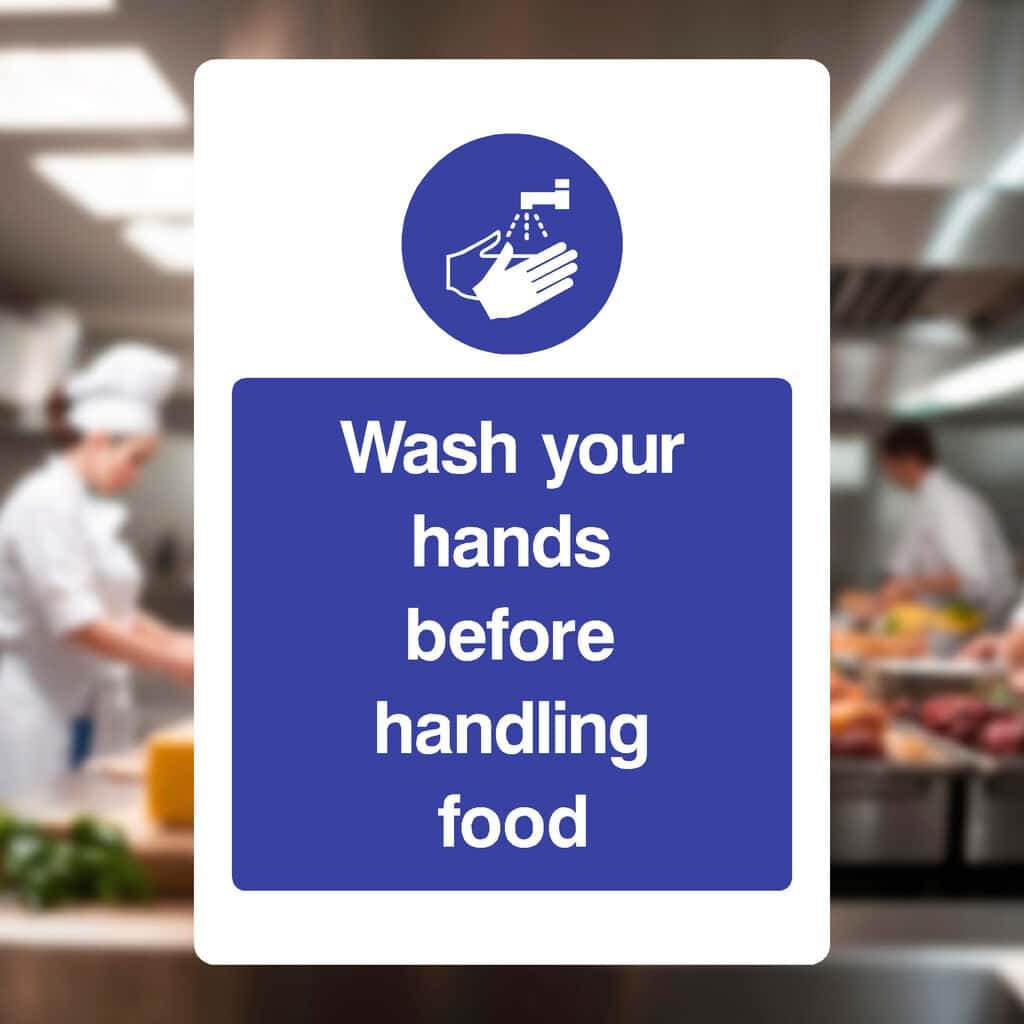 Wash Your Hands Before Handling Food Sign - The Sign Shed