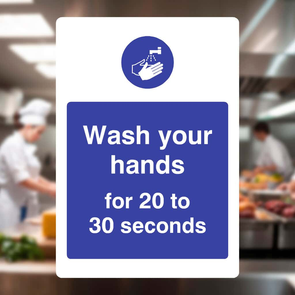 Wash Your Hands for 20 to 30 Seconds Sign - The Sign Shed